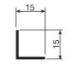 2 MTRS.PROFILE EDGE COVER SILV